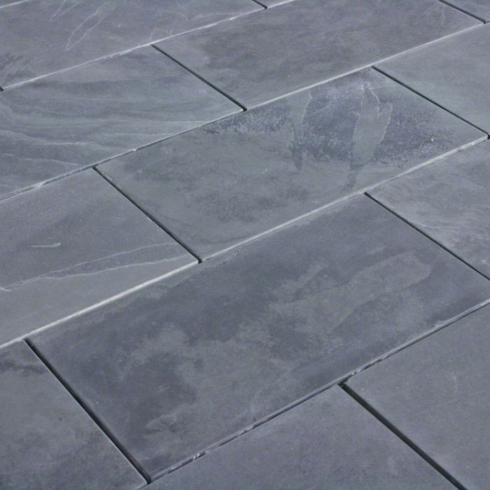 Montauk Black Slate Brushed Tile