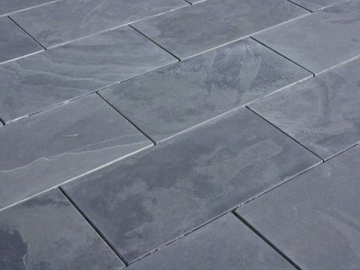 Montauk Black Slate Brushed Tile