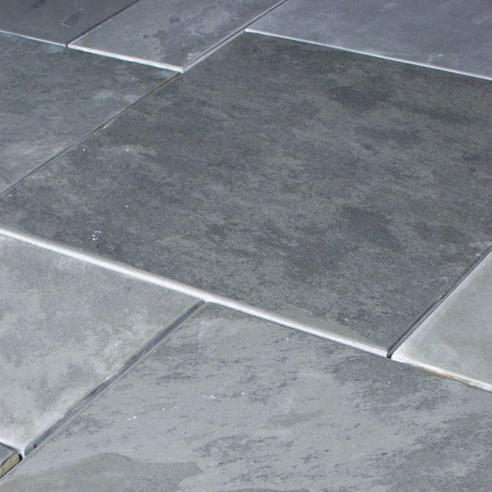 Montauk Black Slate Brushed Tile - 4" x 4" x 3/8"