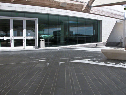 Montauk Black Slate Natural Cleft Face, Gauged Back Tile - 6" x 12" x 3/8"