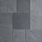 Montauk Black Slate Natural Cleft Face, Gauged Back Tile - 4" x 4" x 3/8"
