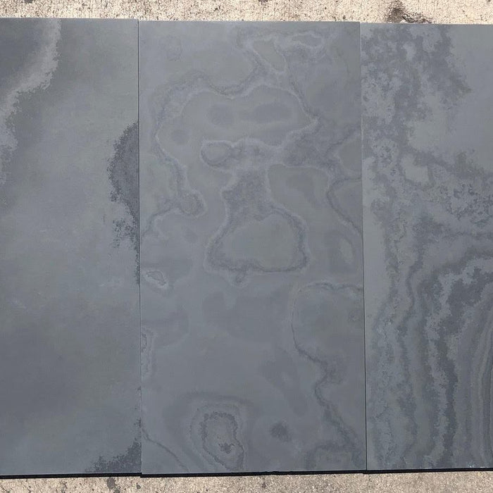 Montauk Black Slate Honed Tile - 12" x 24" x 3/8"