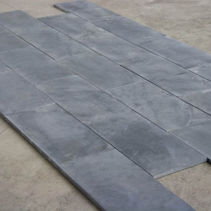 Montauk Black Slate Honed Tile - 4" x 4" x 3/8"