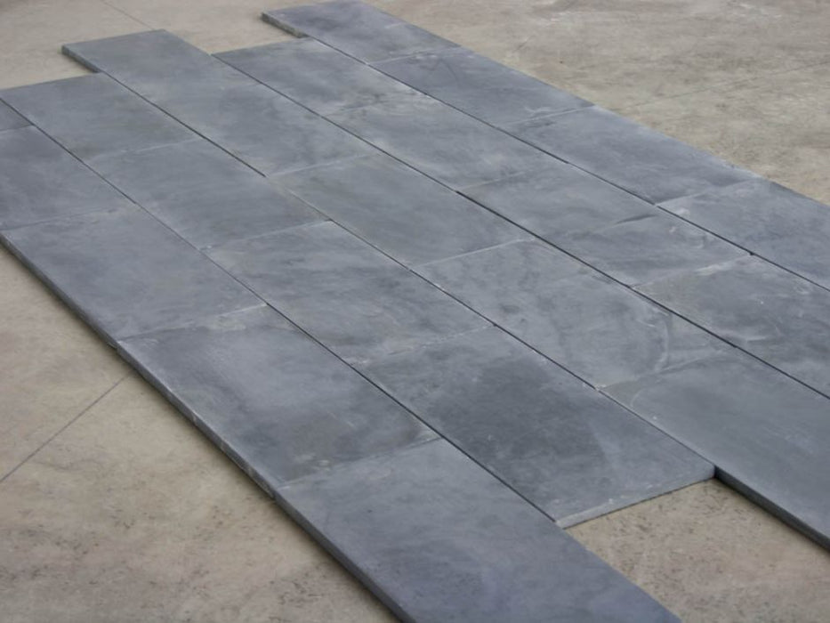 Montauk Black Slate Honed Tile - 4" x 4" x 3/8"