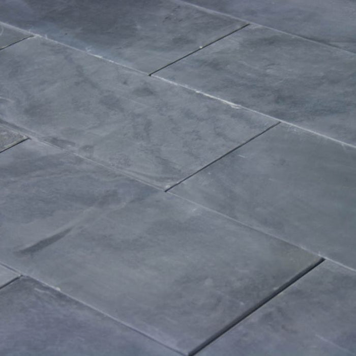 Montauk Black Slate Honed Tile - 6" x 6" x 3/8"