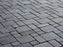 Full Tile Sample - Montauk Black Slate Tile - 6" x 6" x 3/8" Tumbled