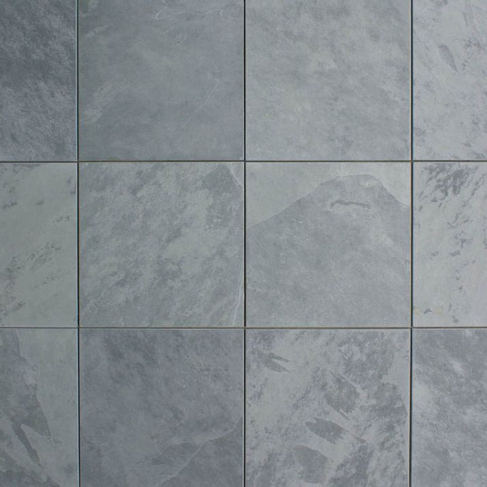 Montauk Blue Slate Brushed Tile - 6" x 6" x 3/8"
