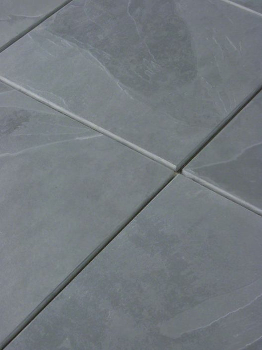 Full Tile Sample - Montauk Blue Slate Tile - 12" x 24" x 3/8" Brushed