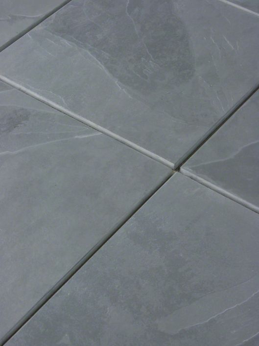 Full Tile Sample - Montauk Blue Slate Tile - 12" x 12" x 3/8" Brushed