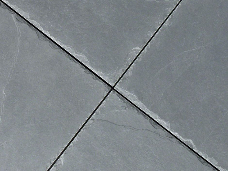 Full Tile Sample - Montauk Blue Slate Tile - 12" x 12" x 3/8" Chiseled