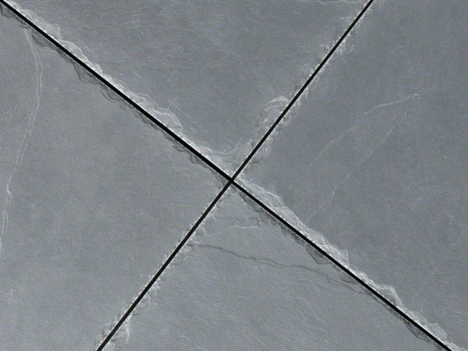 Full Tile Sample - Montauk Blue Slate Tile - 12" x 12" x 3/8" Chiseled