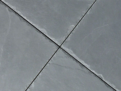 Full Tile Sample - Montauk Blue Slate Tile - 16" x 16" x 3/8" Chiseled
