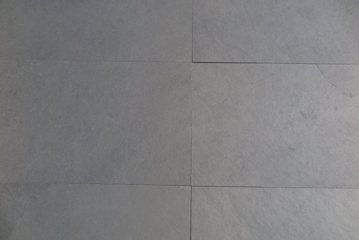 Montauk Blue Slate Natural Cleft Face, Gauged Back Tile - 6" x 12" x 3/8"