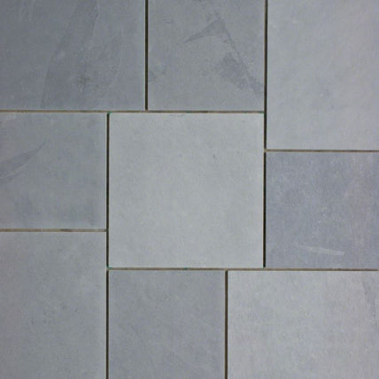 Montauk Blue Slate Natural Cleft Face, Gauged Back Tile - 3" x 12" x 3/8"