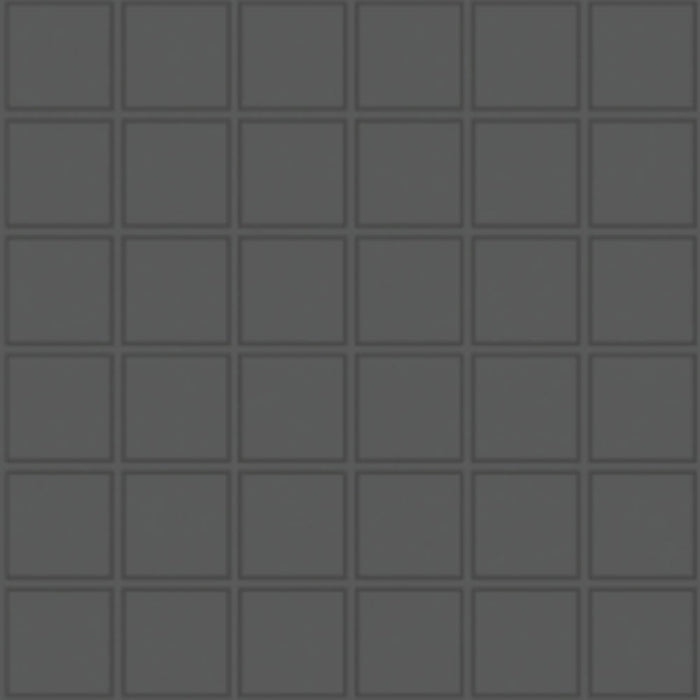 Full Sheet Sample - Soho Retro Black Ceramic Mosaic - 2" x 2" x 6 MM Matte