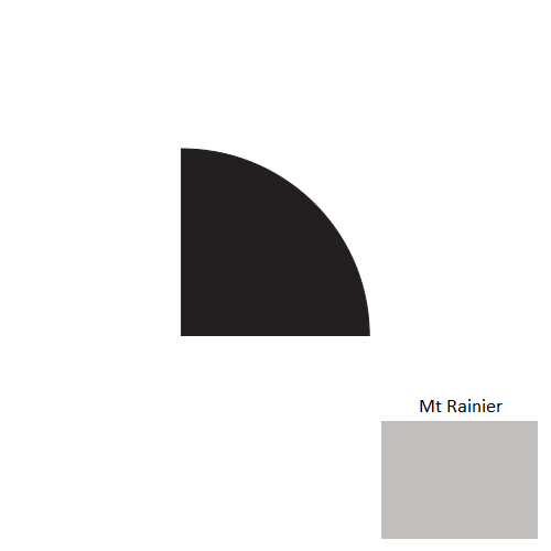 Tarkett Johnsonite VK7 Mt Rainier Millwork Quarter Round — Stone & Tile