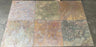 Multi Color Classic Slate Tile - 24" x 24" x 1/2" Natural Cleft Face, Gauged Back