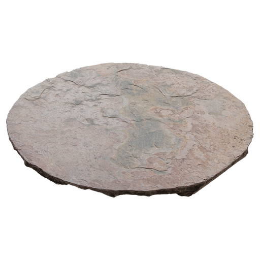 Multi Color Classic Round Natural Cleft Slate Stepping Stone - 18" x 18" x +/- 1 1/2"