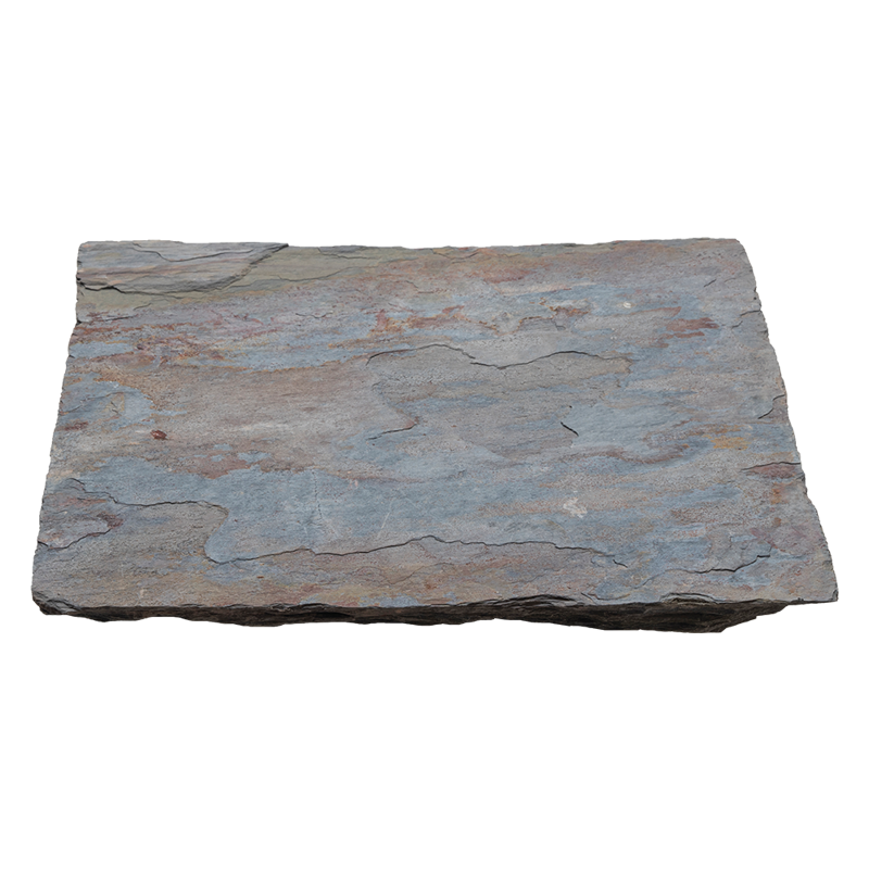 Multi Color Classic Square Natural Cleft Slate Stepping Stone - 18" x 18" x +/- 1 1/2"