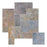 Multi Color Classic Natural Cleft Face, Gauged Back Slate Versailles Pattern - Various Sizes