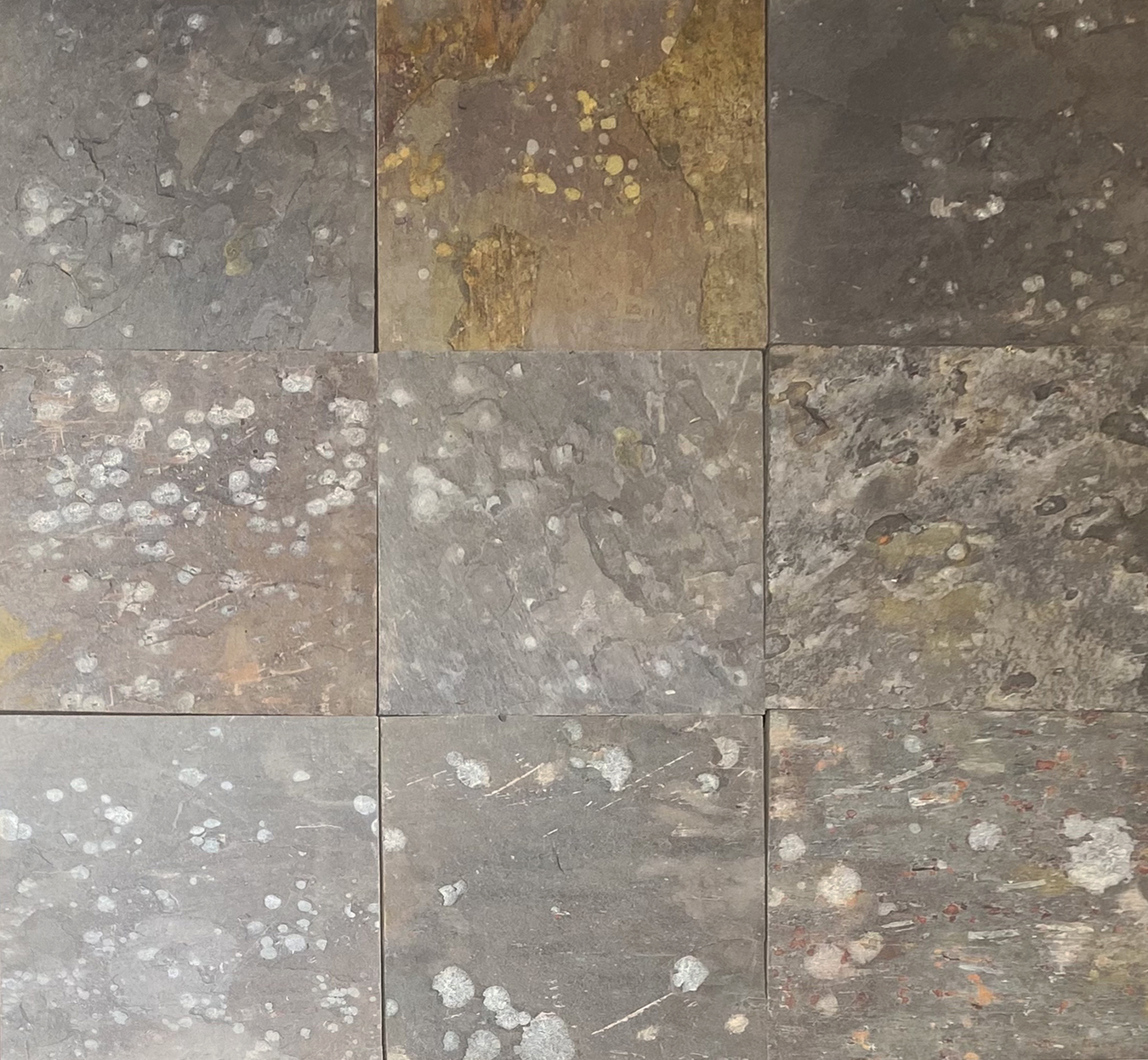 16 x 16 Multicolor Slate Tile