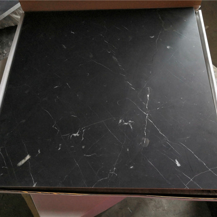 Nero Marquina Honed Marble Tile - 18" x 18" x 3/8"