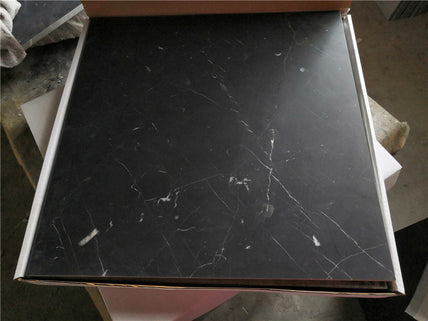 Nero Marquina Honed Marble Tile - 18" x 18" x 3/8"