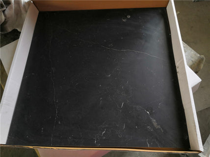 Honed Nero Marquina Marble Tile - 18" x 18" x 3/8"