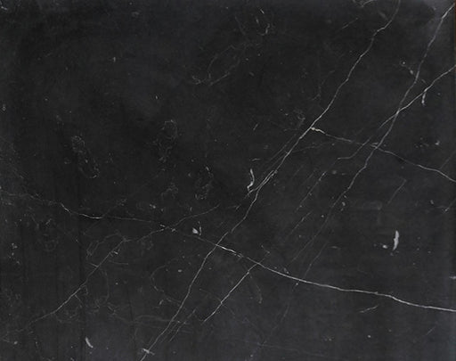 Full Tile Sample - Nero Marquina Marble Tile - 4" x 12" x 3/8" Honed