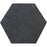 Nero Marquina Hexagon Marble Tile - 10" x 10" Honed