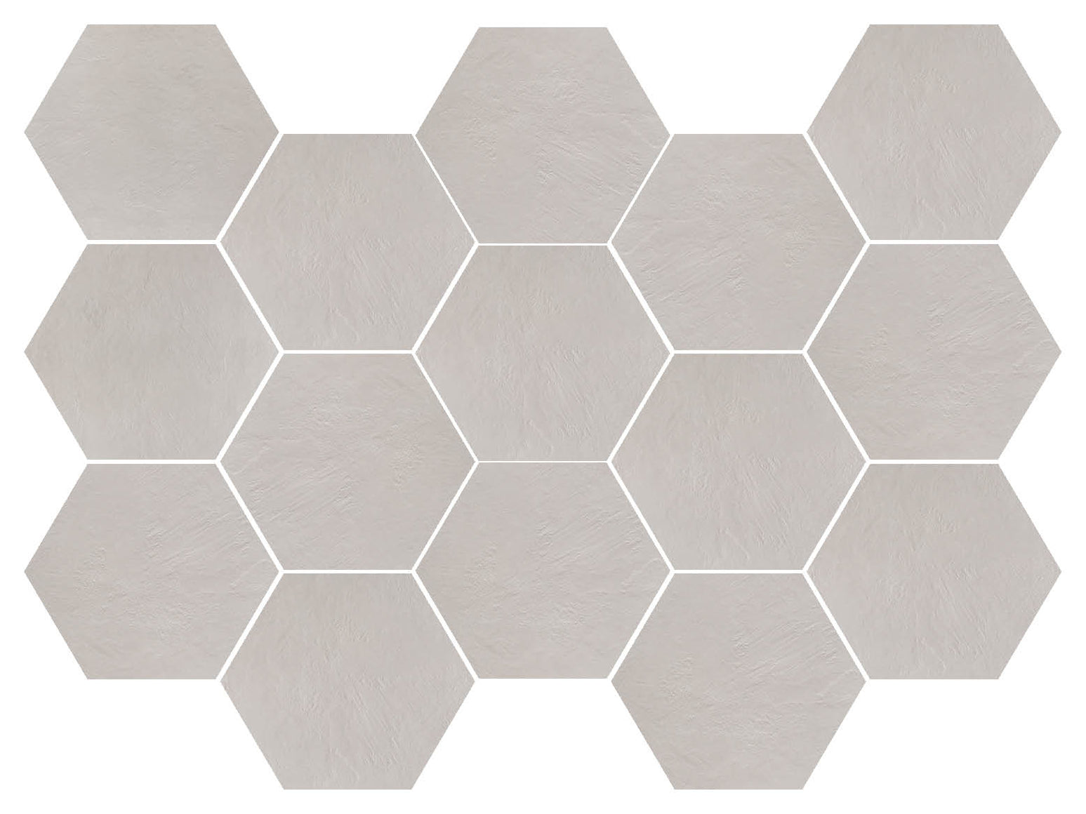 Happy Floors Newton White Natural & Semi Polished Porcelain Mosaic ...