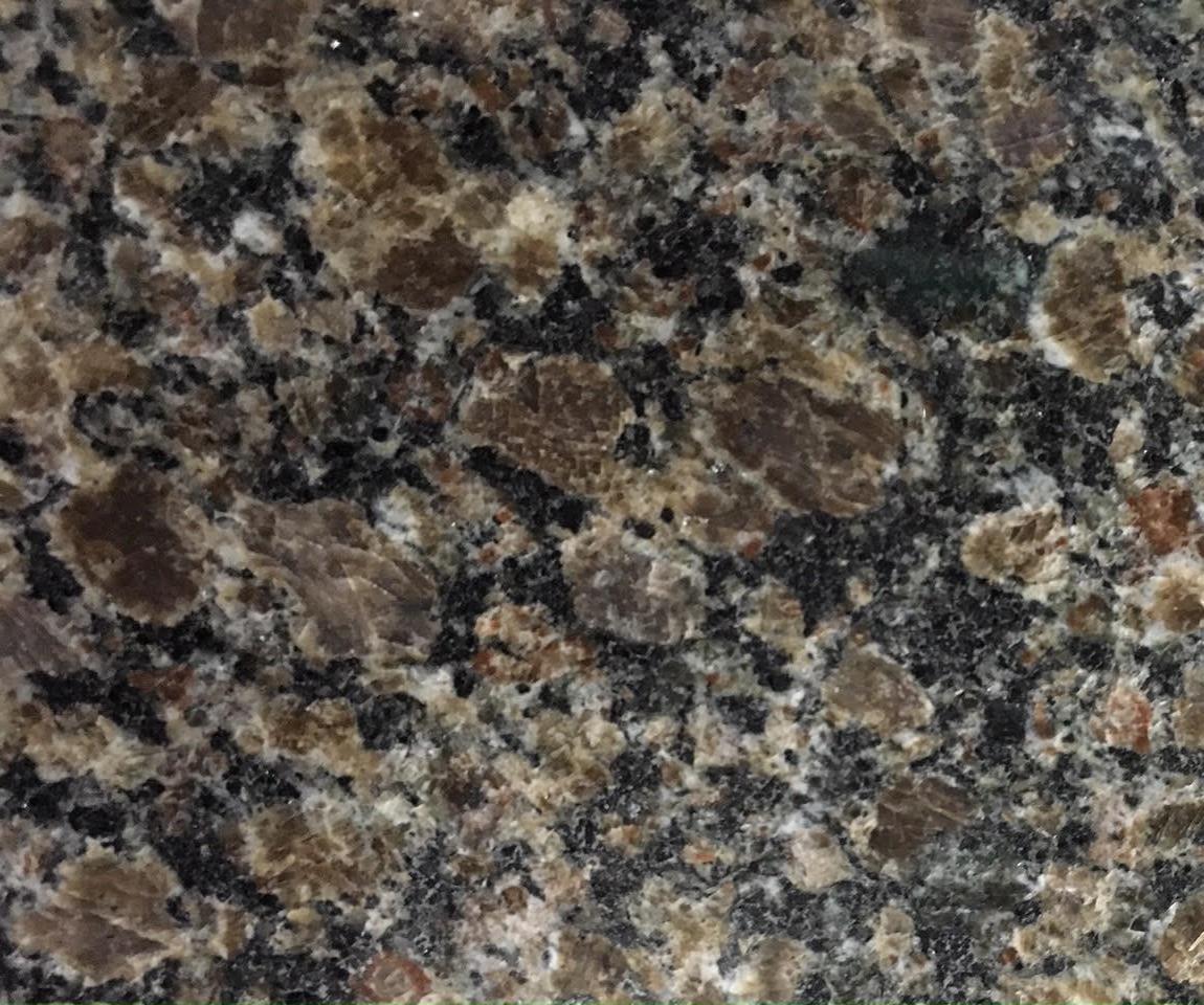 Newton Brown Granite Polished Tile - 12" x 12" x 3/8"
