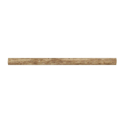 Noche Vein Cut Travertine Liner - 3/4" x 12" Bullnose Unfilled & Honed