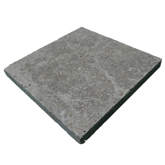 Noce Tumbled Travertine Paver - 16" x 16" x 1 1/4"