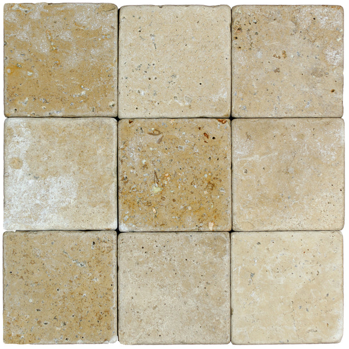 Noche Cross Cut Travertine Tile - Tumbled
