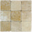 Full Tile Sample - Noche Cross Cut Travertine Tile - 3" x 6" x 3/8" Tumbled