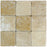 Full Tile Sample - Noche Cross Cut Travertine Tile - 12" x 12" x 3/8" Tumbled