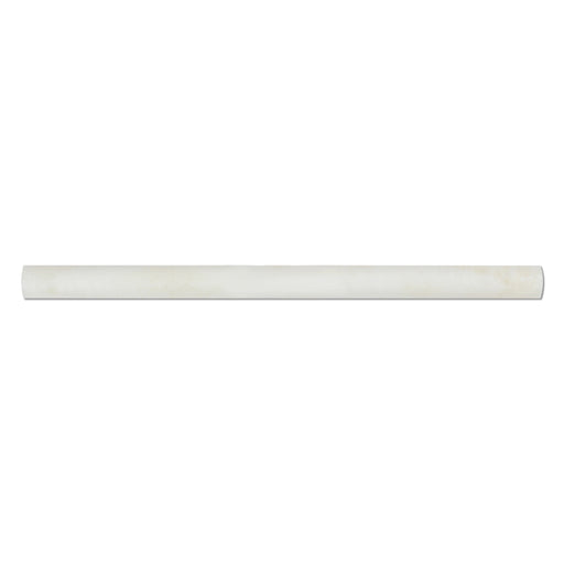 White Cross Cut Onyx Liner - 3/4" x 12" Bullnose Polished