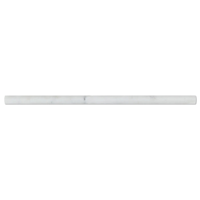 Oriental White Marble Liner - 1/2" x 12" Pencil Polished