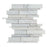 Oriental White Marble Mosaic - Linear Polished