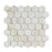 White Vein Cut Onyx Mosaic - 2" Hexagon Polished