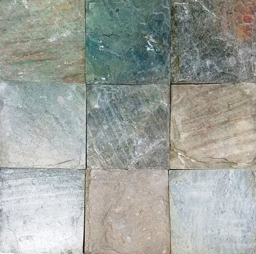Ocean Green Slate Tile - Natural Cleft Face & Back
