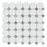 Thassos White Marble Mosaic - Octagon with Gray Dots Polished