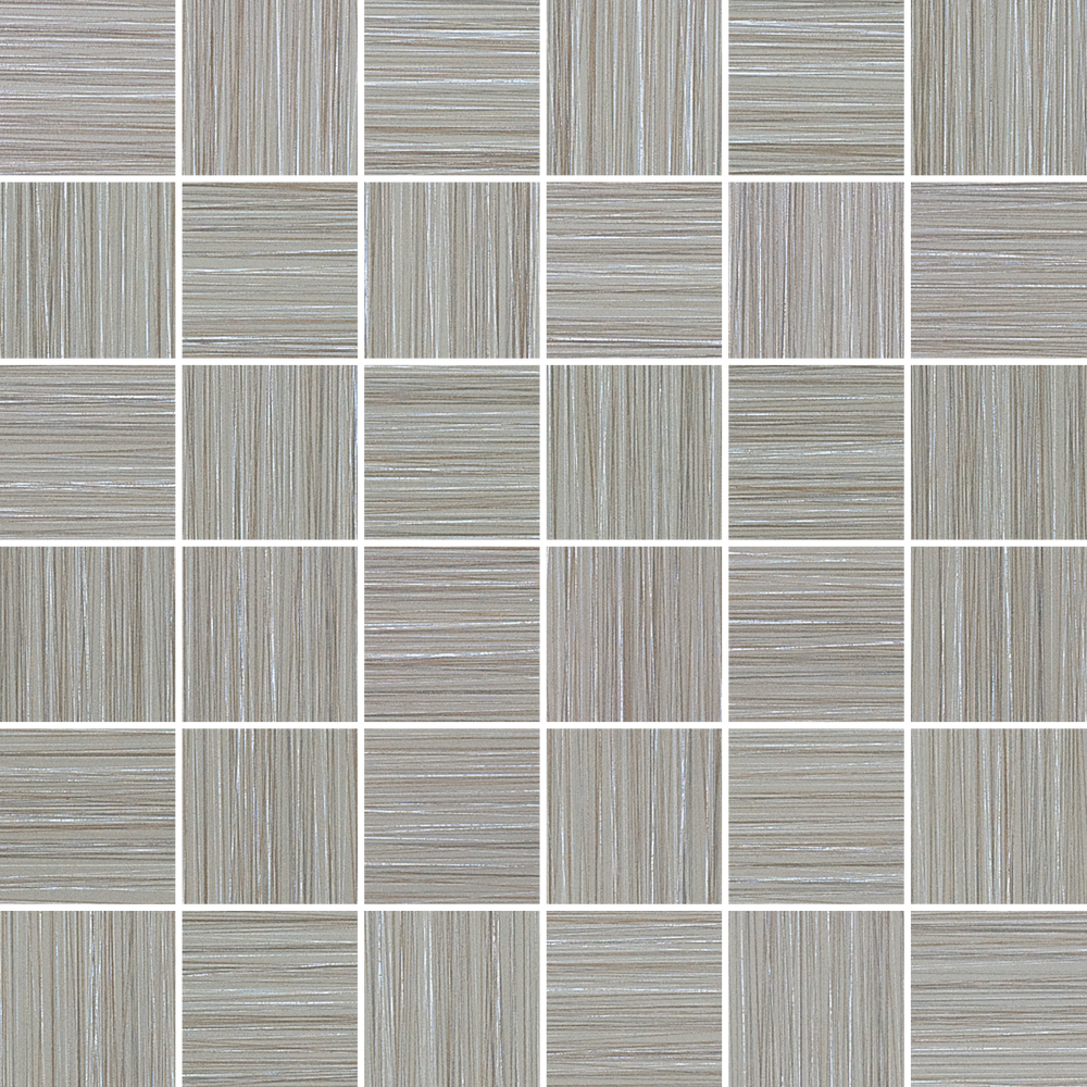 Full Sheet Sample - Zera Annex Olive Porcelain Mosaic - 2" x 2" Matte