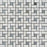 Oriental White Marble Mosaic - 5/8" x 1 1/4" Pinwheel with Gray Dots Polished