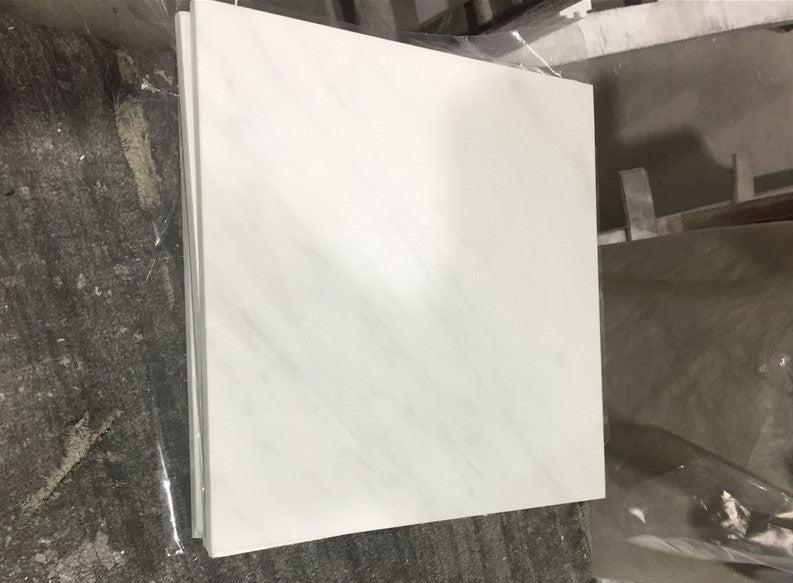 Oriental White Marble Tile - 24" x 24" x 3/8"