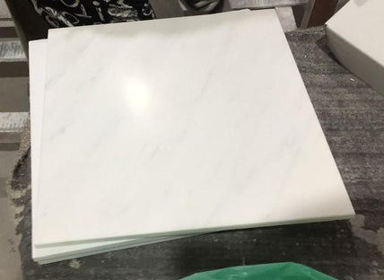 Oriental White Marble Tile - 24" x 24" x 3/8" Polished