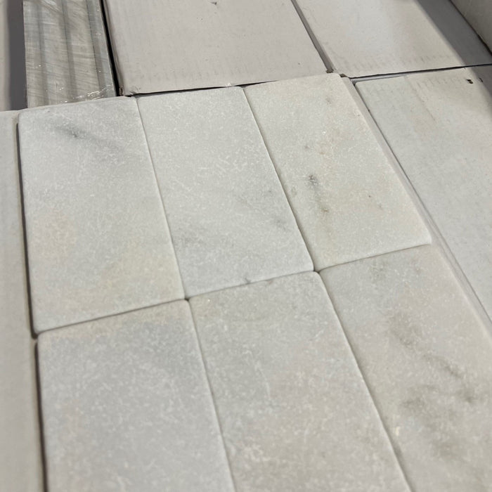 Oriental White Marble Tile - 3" x 6" Tumbled