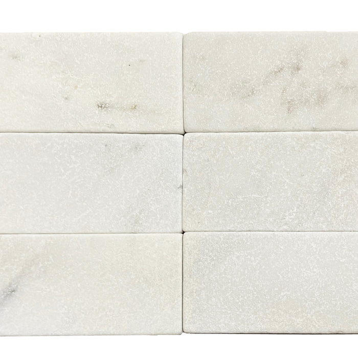 Oriental White Marble Tile - Tumbled