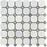 Oriental White Marble Mosaic - Octagon with Gray Dots Polished